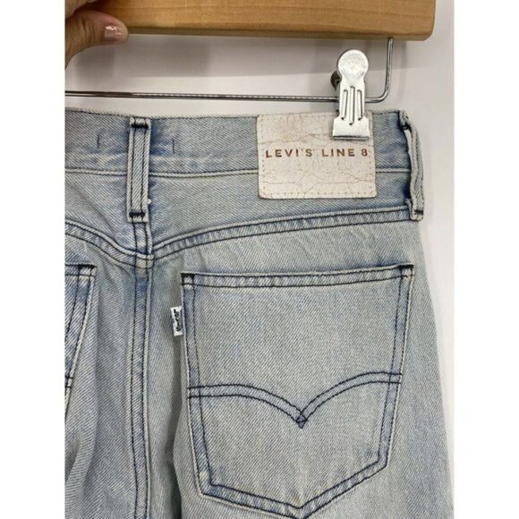 LEVI'S JEANS LINE 8 SKINNY STRETCH BLUE DENIM MEN' - Picture 4 of 8